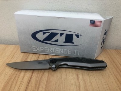 Zero Tolerance 0470 Pocket Knife 3.4'' CPM20CV Blade Titanium/Carbon Fiber Handle