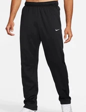 Nike Therma-Fit Open Hem Fleece Training Pants Black Mens Sizes DQ4856-010