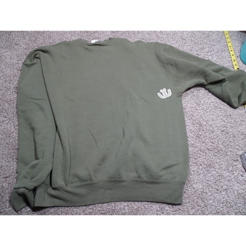 Sudadera De Colección Soffe Horse Gráfica XL Verde Oliva Cuello Redondo Herradura de la Suerte - Imagen 8 de 9