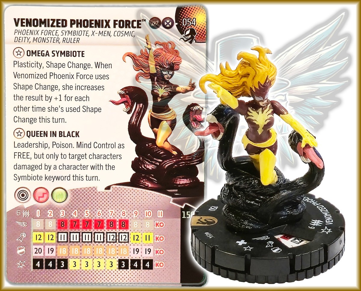 Marvel Heroclix VENOMIZED PHOENIX FORCE - 054 - CHASE Venom Set | eBay