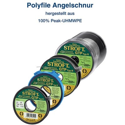 STROFT GTP Typ R Geflochtene Angelschnur Beste Performance Made in Germany