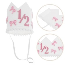 6 Months Birthday Headdress Headband Half Baby First Crown Celebration Tiara