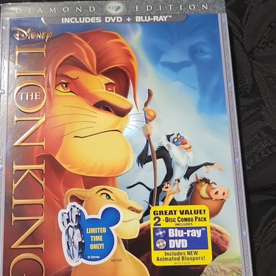 Disney The Lion King Diamond Edition Combo Pack Blu-ray/DVD 2-Disc G
