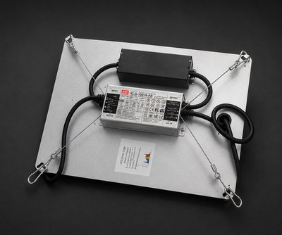 LED Grow Light Panel 100 W mit Netzteil XLG-100-H-AB silber