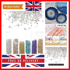 Crushed Glass High Luster Chips 1-3mm 30g Broken Glass Pieces Irregular Glass...