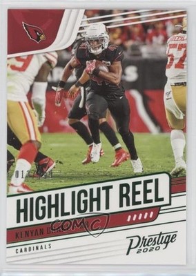 2020 Panini Prestige Highlight Reel Xtra Points Green 13/199 Kenyan Drake 0k6a