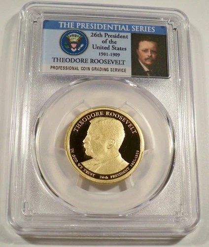 2013-S Presidential Dollar Theodore Roosevelt Proof — photo from another recent sale