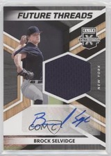 2022 Elite Extra Edition Future Threads Signatures Brock Selvidge Auto z1r