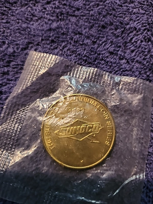 1999 Brass Sunoco Millennium Coin Series Token Columbus Discovers America Vntg