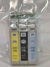     Epson 78 Ink Cartridge Lot T0781 T0784 T0785 Black Yellow Light Cyan    