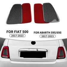 Rear Tail Light Cover Carbon Fiber for Fiat 500 For Abarth 595 695 2017 to 2023