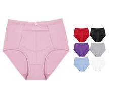 Women's Cotton Blend Panties High Waist Briefs With Pocket Assorted 12 Pack