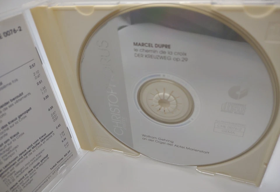 Marcel Dupre - Le Chemin de la Croix Op. 29 - Wolfgang Gehring, organ (CD, 1995) - Image 2 of 4