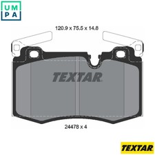 BRAKE PAD SET DISC BRAKE 2447801 FOR MINI CLUBMAN N47 C20 A 2.0L 4cyl