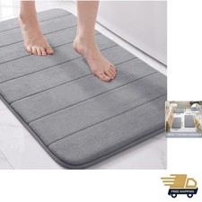 Absorbent Memory Foam Bath Rug 31.5x20 - Machine Washable  Durable