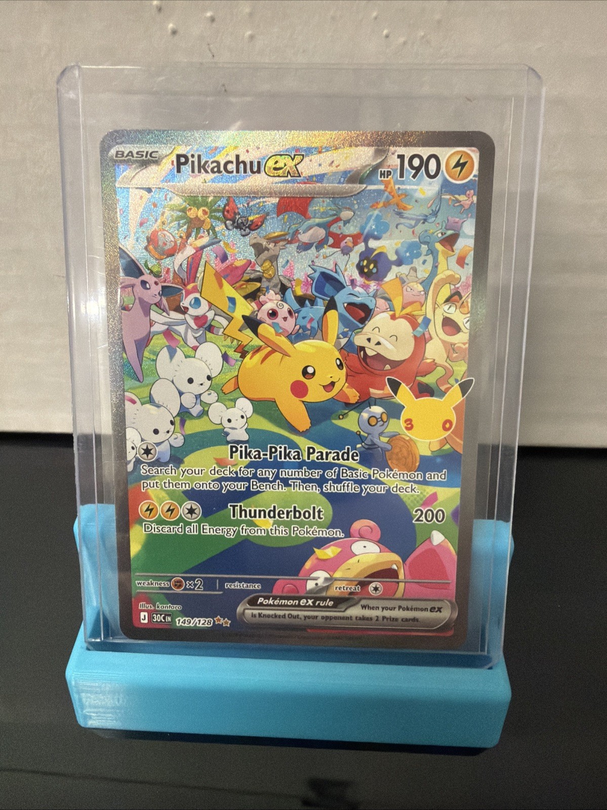 Pikachu Ex 30th celebration Special Illustration 149/128