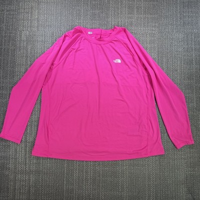 North Face Class V Water Top Womens Plus 3XL Hot Pink Sun Shirt Flash Dry UPF