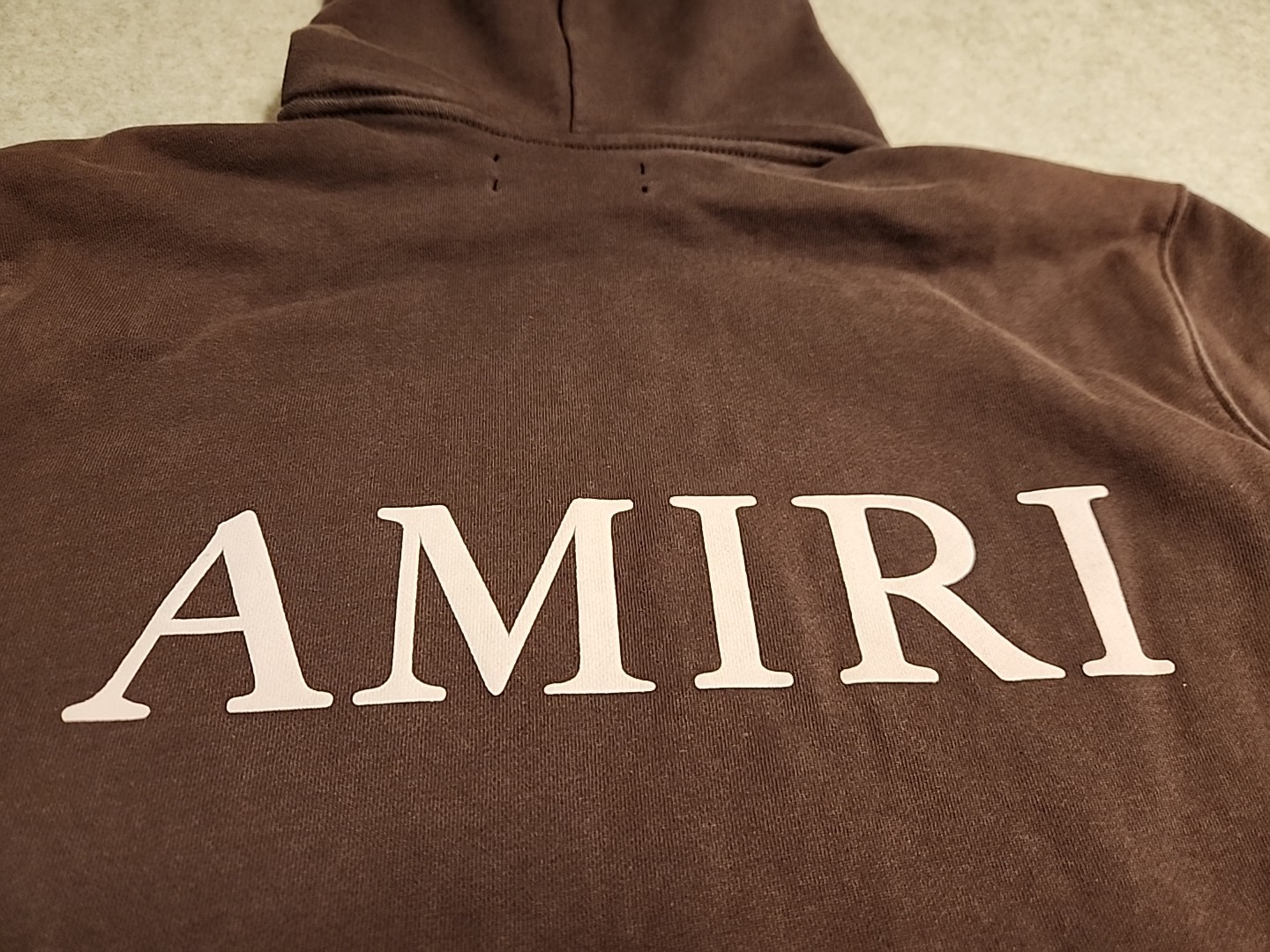 Authentic Amiri Brown Core Logo Hoodie brown color rust faded distressed L USA