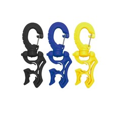 Scuba Choice Double Hose Holder Clip 3-Pack Bundle Velocity Dive Trio