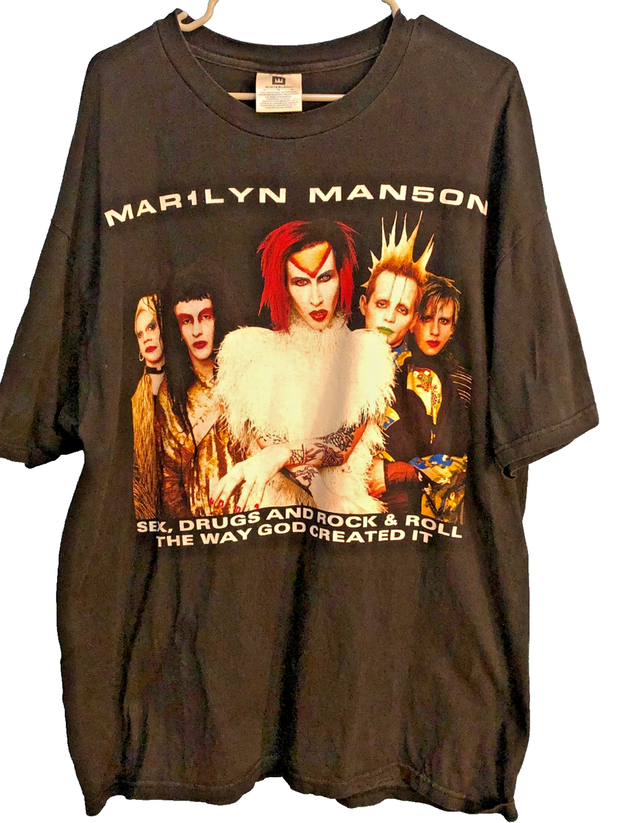 トップス MARILYN MANSON YOU'RE ALREADY DEAD XL 1999 Marilyn Manson Rock Is Dead Tour “ Sex, Drugs And Rock & Roll