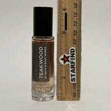 Bath & Body Works TEAKWOOD Men's Collection Cologne Spray .5 oz 15mL NEW Perfume