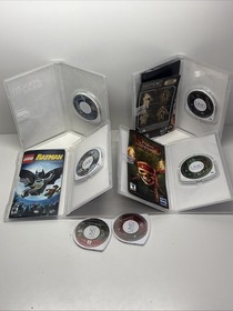 PSP 3001E Black Console - Sony PlayStation Portable + 6 games & Case, Tested. A+