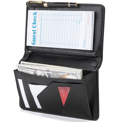 Server Book with Zipper Pocket and Magnetic Closure, Server Books for Waitres...
