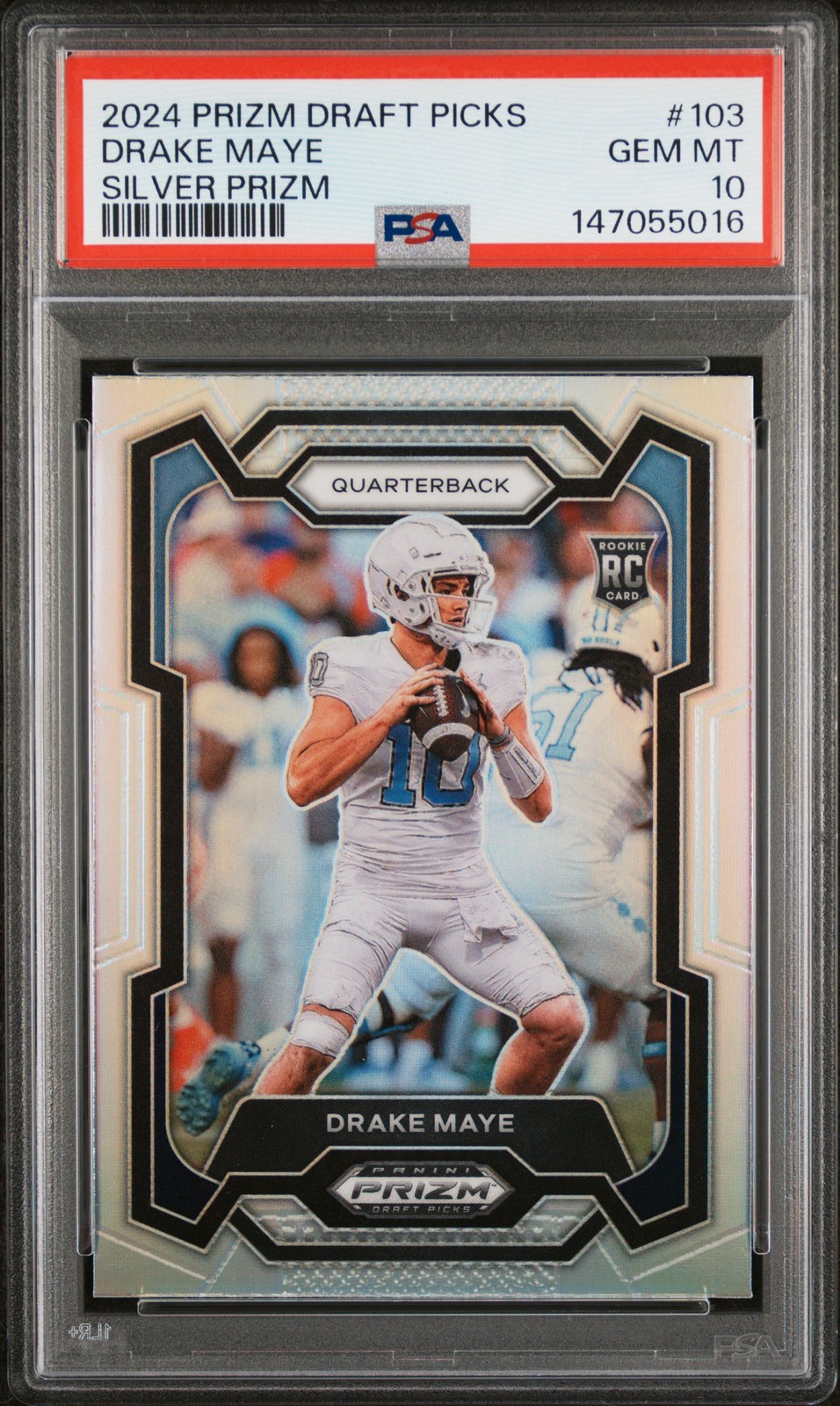 Drake Maye Panini Prizm Draft Picks #103 Silver Prizm