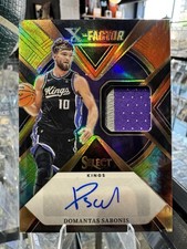 2023 Select X Factor Memorabilia Game Worn Auto Domantas Sabonis Tie Dye /25