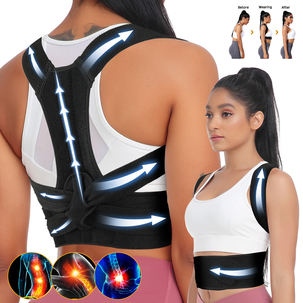 Back Brace Posture Corrector Shoulder Straightener Belt Pain Relief Fortemotus