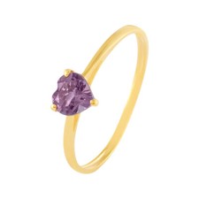 Anello Cuore con Ametista Stroili Oro Giallo  375% 9 KT  nr  14 cod. 1426118