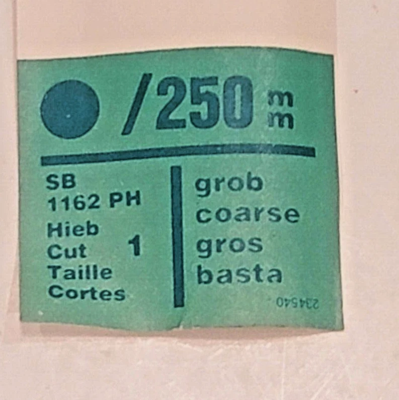 PFERD 10" Round File SB 1162 PM Coarse With Blue Handle and Case - Image 3 of 4