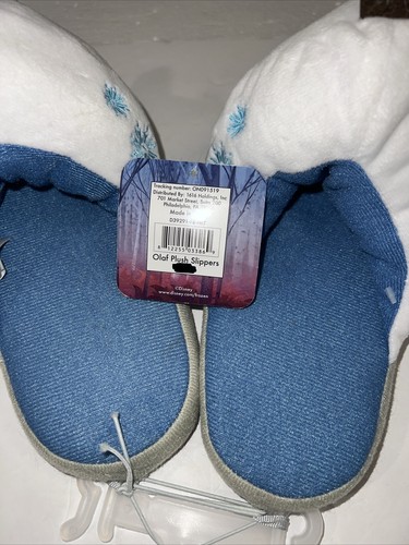 Pantofole morbide peluche Disney Frozen II Olaf unisex bambini taglia 4 nuove con etichetta - Foto 7 di 8