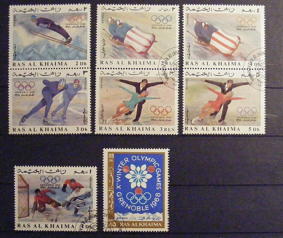 Mission 1970 De Lune D'Apollo 12 De Al Khaima Ras De Timbres De