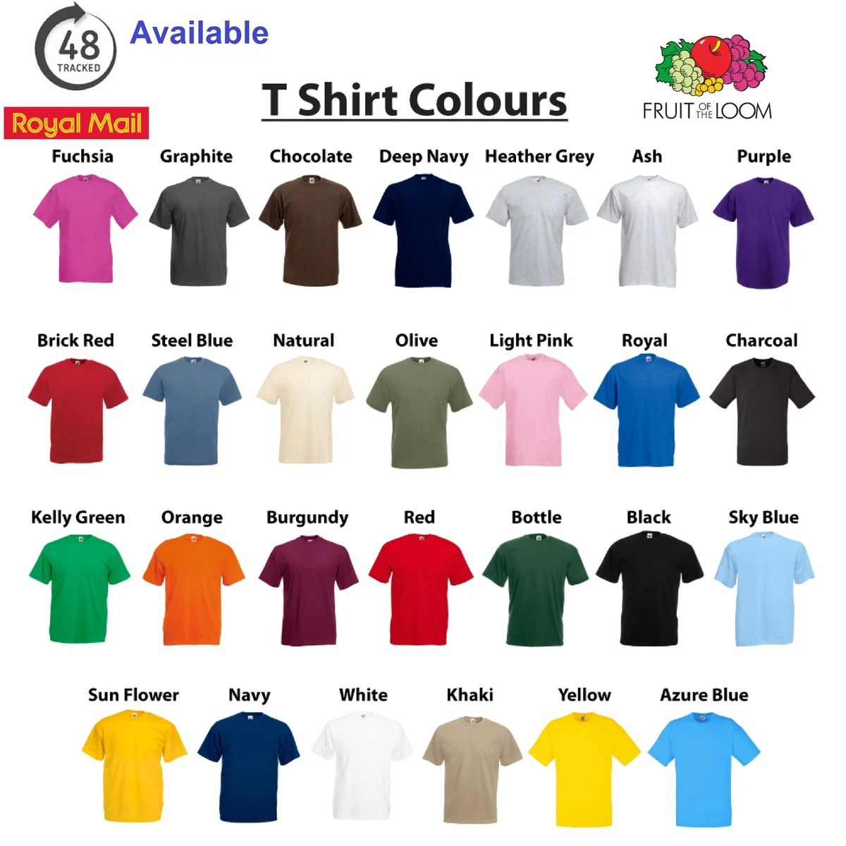 fruit of the loom xxl t shirt