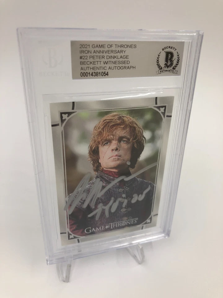 PETER DINKLAGE AUTO Signed TYRION LANNISTER #22 GAME OF THRONES GOT Card BECKETT - Image 4 of 4