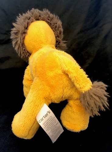 Carters LION Plush Orange Brown Mane 15090 Stuffed Animal Jungle Safari Lovey T6 - Picture 2 of 2
