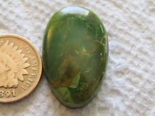Green Alunite Cab 17 carat rare free form hand cut green apple cabochon 