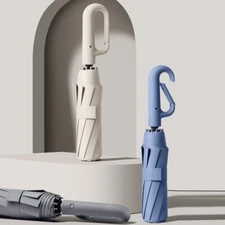 Unisex Umbrella Fully Automatic for Rain or Sun with Sunscreen Vinyl Coating