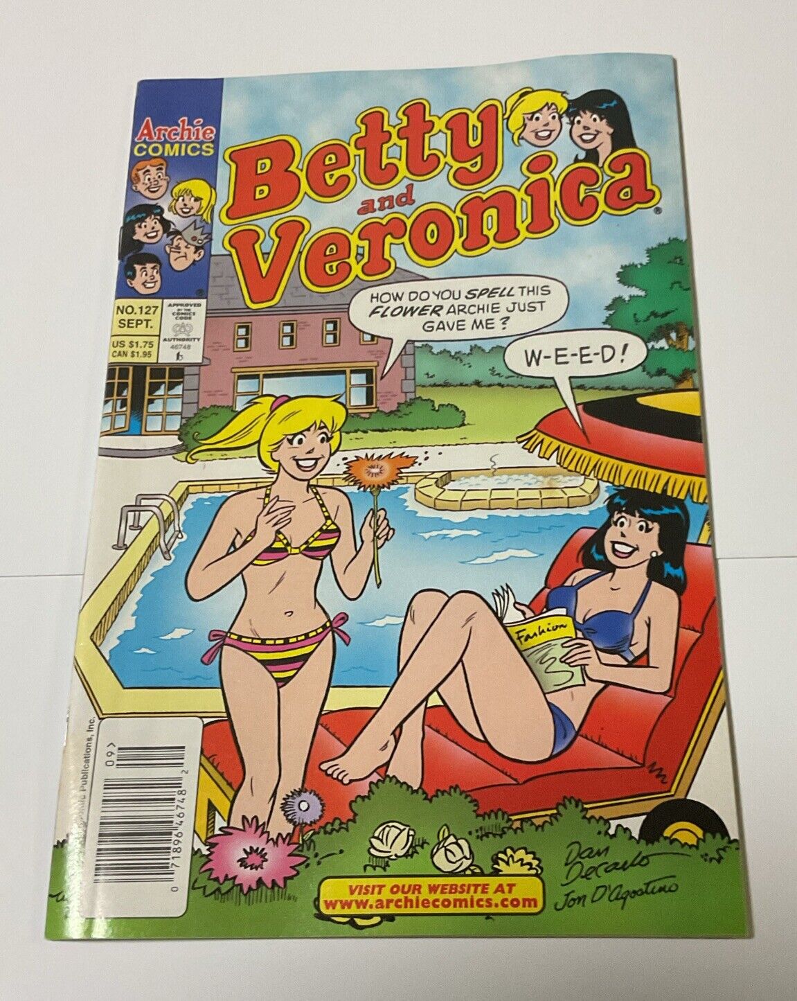 BETTY AND VERONICA #127 F-VF 1998 NEWSSTAND Bikini Good Girl Combined Shipping
