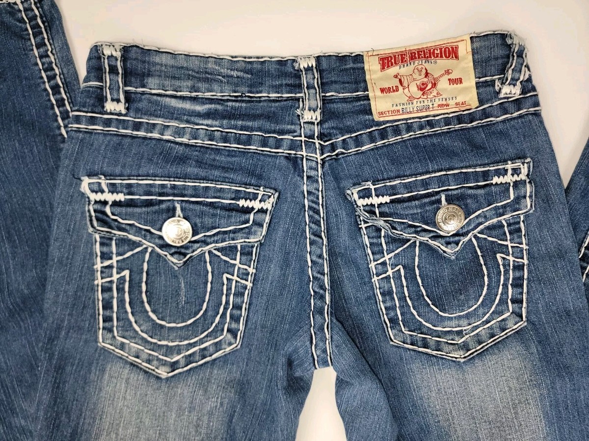 Vintage True Religion Joey Super T Memphis Womens Low Rise