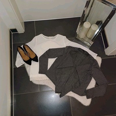 Neu set Sweatjacke Blazer S 36 38 blusenshirt esprit Spitze Hahnentritt - Top