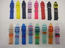 CINTURINO IN PVC  X SWATCH ATTACCO 17 MM. RIGATI