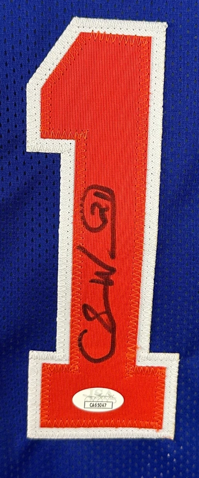 Charlie Ward autographed signed jersey NBA New York Knicks JSA COA - Image 2 of 4