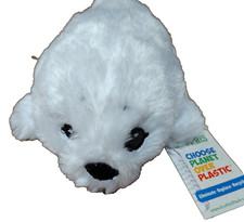Wildlife Artists Eco Pals 11" Plush Harp Seal White Pup Animal Toy Realistic