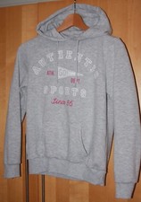 Light grey hoody with sporty graphic - size 10