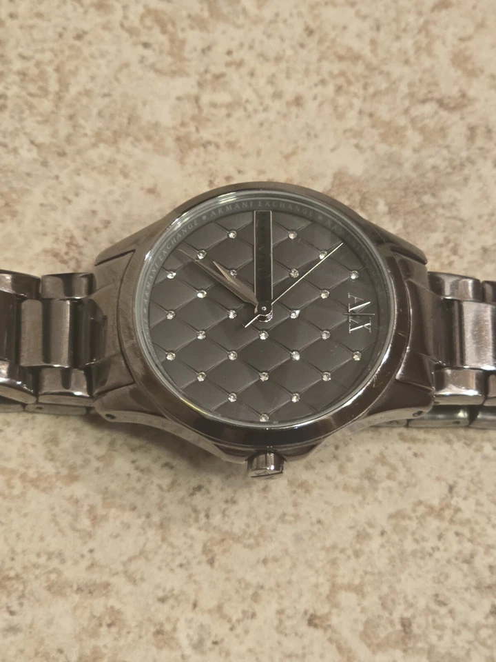 Reloj de cuarzo Armani Exchange para mujer de acero inoxidable negro AX5203 **FUNCIONANDO ** Foto 4 de 4