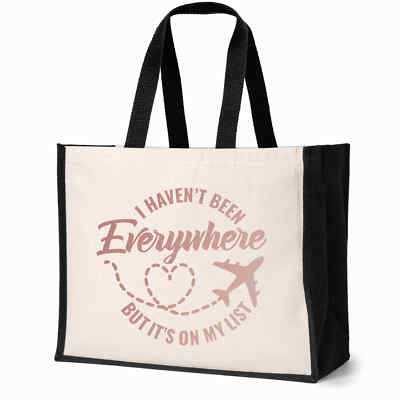 Haven't Been Everywhere Strandtasche Urlaubstasche Reise Damen Canvas Shopper