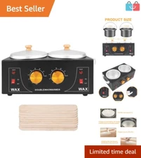 Versatile Double Wax Warmer with Silent Operation and Adjustable Heat Settings