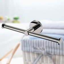 Stainless Steel Toilet Paper Holder Wall Mount Tissue Dispenser Dual